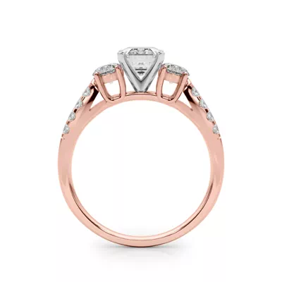 Rosella Three Stone Engagement Ring