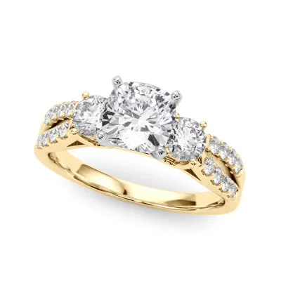 Rosella Three Stone Lab Engagement Ring