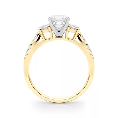 Rosella Three Stone Lab Engagement Ring
