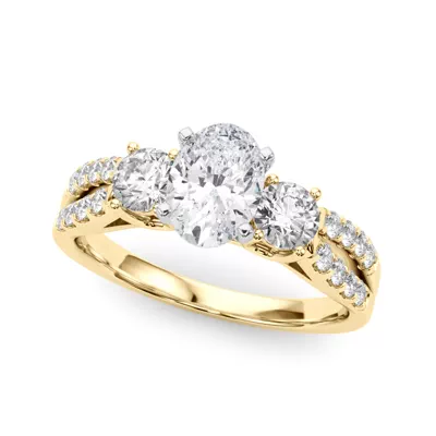 Rosella Three Stone Engagement Ring