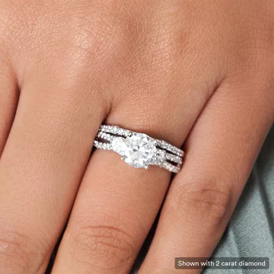 Rosella Three Stone Engagement Ring