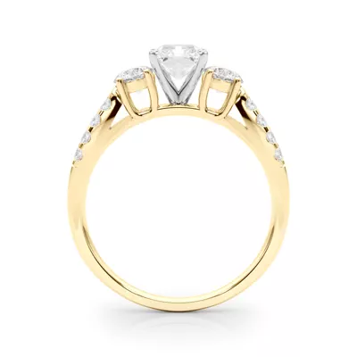 Rosella Three Stone Lab Engagement Ring