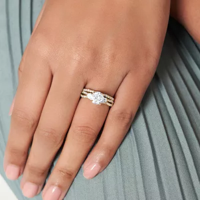 Rosella Three Stone Engagement Ring