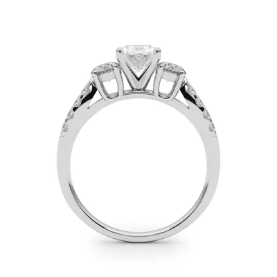 Rosella Three Stone Lab Engagement Ring