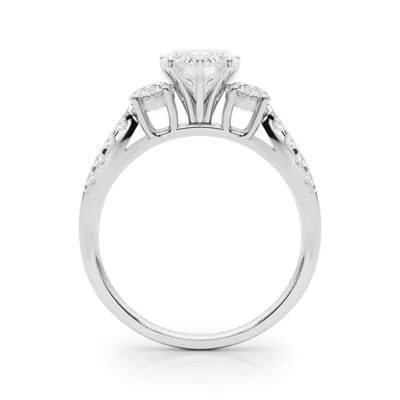Rosella Three Stone Lab Engagement Ring