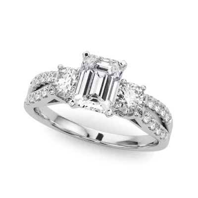 Rosella Three Stone Engagement Ring
