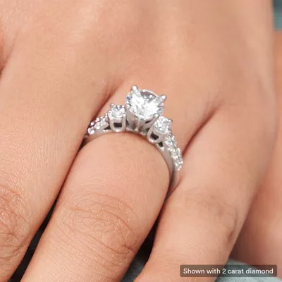 Rosella Three Stone Engagement Ring