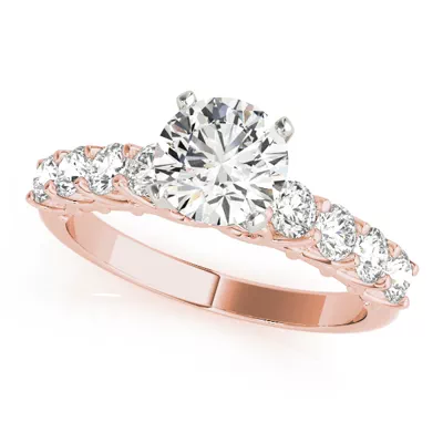 Aimee Single Row Diamond Engagement Ring