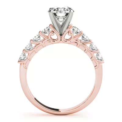 Aimee Single Row Diamond Engagement Ring