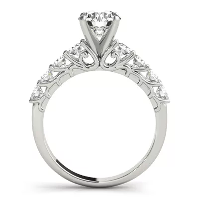 Aimee Single Row Diamond Engagement Ring