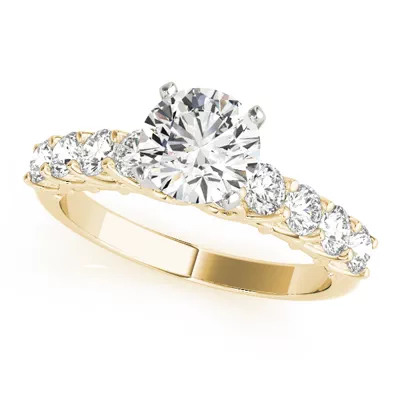 Aimee Single Row Diamond Engagement Ring