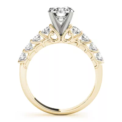 Aimee Single Row Diamond Engagement Ring