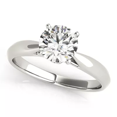 Camden Solitaire Engagement Ring With Peek A Boo Diamonds