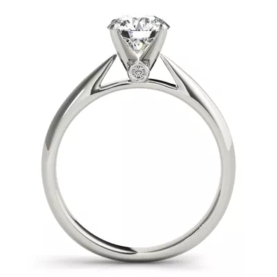 Camden Solitaire Engagement Ring With Peek A Boo Diamonds