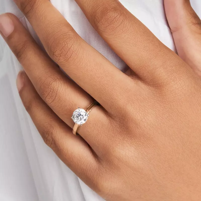 14K Rose Gold Jayden Solitaire Engagement Ring