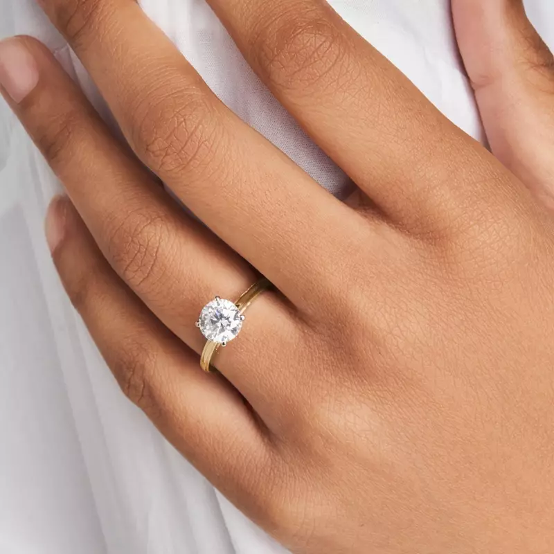 14K Yellow Gold Jayden Solitaire Engagement Ring