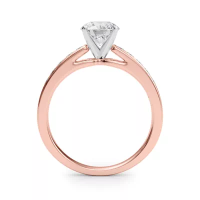 Charlamaine Princess Cut Channel Engagement Ring