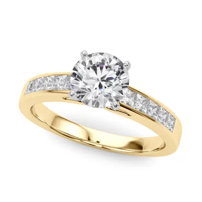 Charlamaine Princess Cut Channel Engagement Ring
