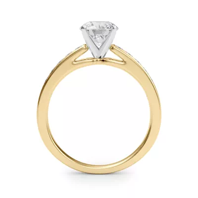 Charlamaine Princess Cut Channel Engagement Ring