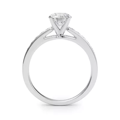 Charlamaine Princess Cut Channel Engagement Ring