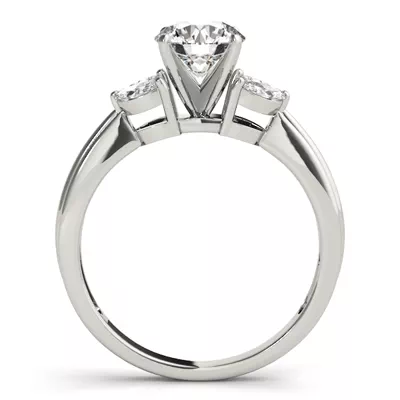 Joyce Marquise Side Stone Engagement Ring