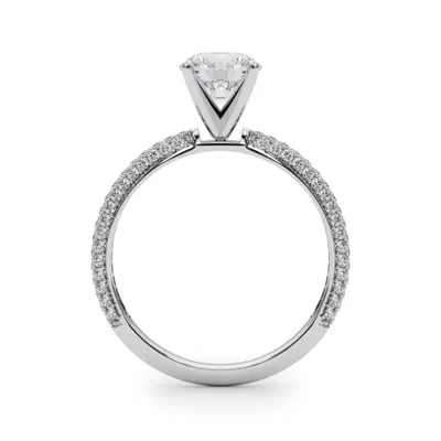 Harper Pavé Diamond Encrusted Engagement Ring