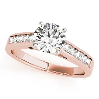Dulce Channel Diamond Engagement Ring
