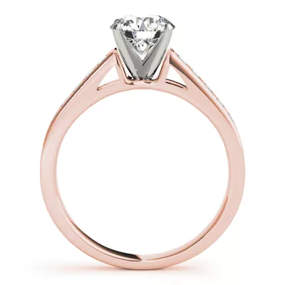 Dulce Channel Diamond Engagement Ring