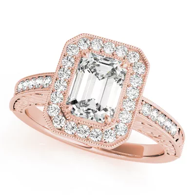 Viola Halo Engagement Ring