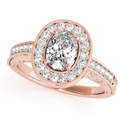 Azalea Halo Engagement Ring