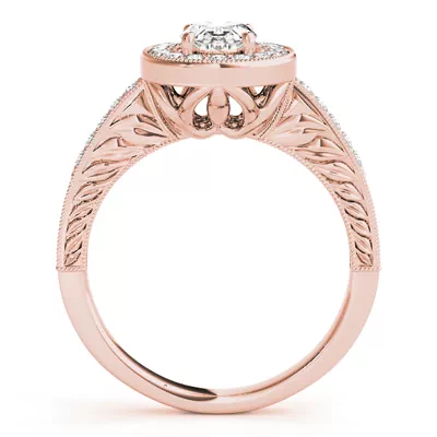 Azalea Halo Engagement Ring