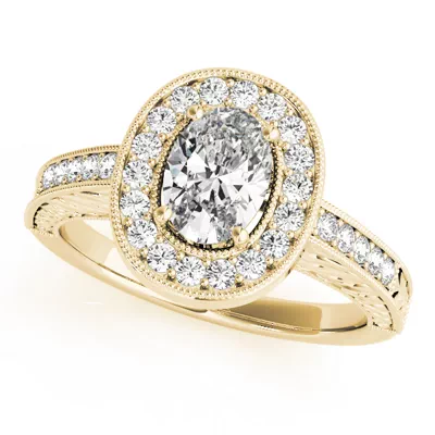 Azalea Halo Engagement Ring