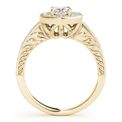 Azalea Halo Engagement Ring