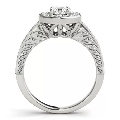 Azalea Halo Engagement Ring