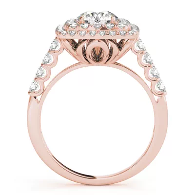 Celestial Double Halo Engagement Ring