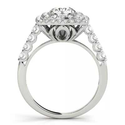 Celestial Double Halo Engagement Ring