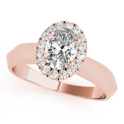Hailey Halo Engagement Ring