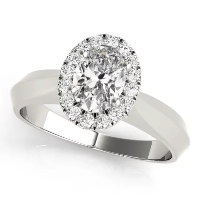 Hailey Halo Engagement Ring