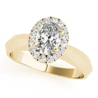 Hailey Halo Engagement Ring