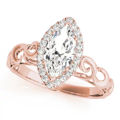 Annalise Halo Engagement Ring