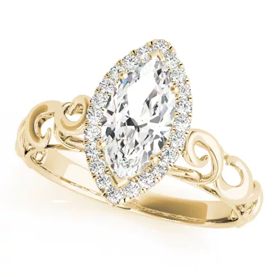 Annalise Halo Engagement Ring