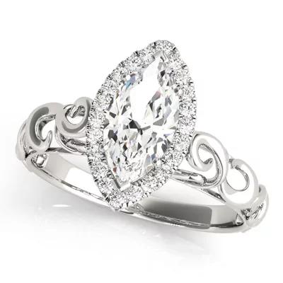 Annalise Halo Engagement Ring