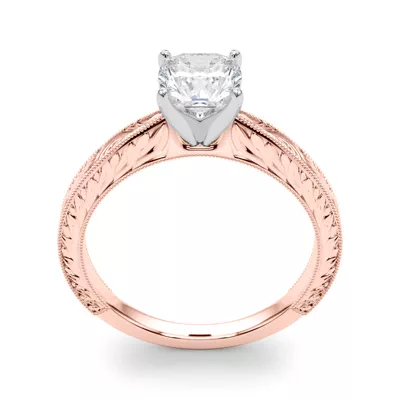 Mila Vintage-Inspired Solitaire Engagement Ring