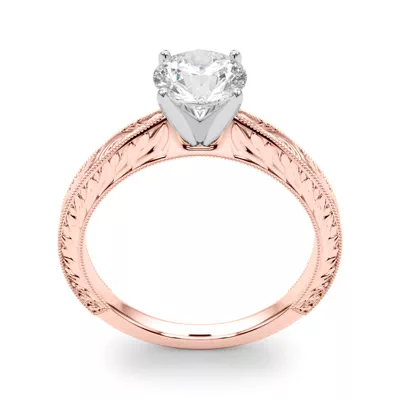 Mila Vintage-Inspired Solitaire Engagement Ring