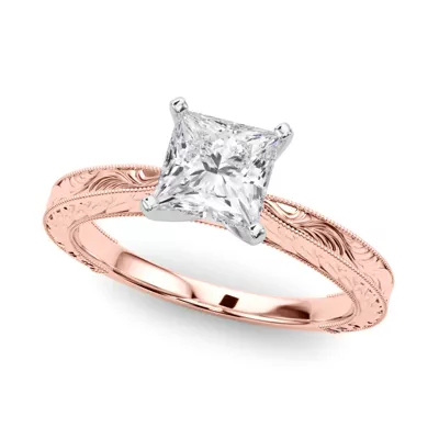 Mila Vintage-Inspired Solitaire Engagement Ring