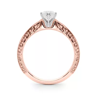 Mila Vintage-Inspired Solitaire Engagement Ring
