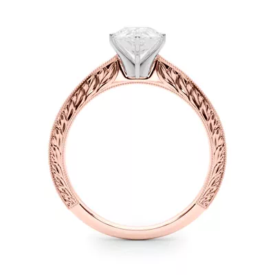 Mila Vintage-Inspired Solitaire Engagement Ring