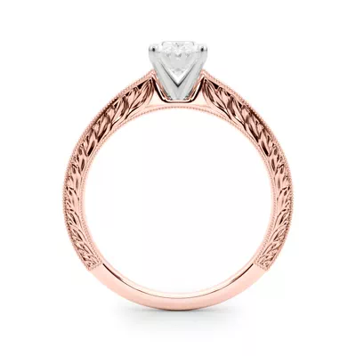 Mila Vintage-Inspired Solitaire Engagement Ring
