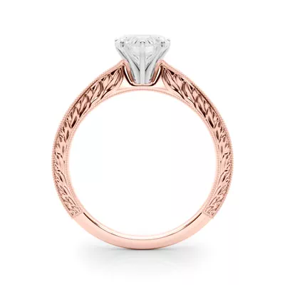 Mila Vintage-Inspired Solitaire Engagement Ring