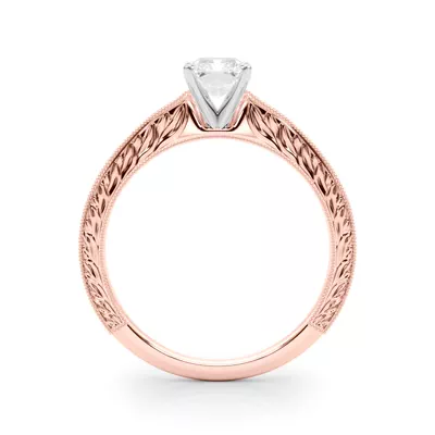 Mila Vintage-Inspired Solitaire Engagement Ring
